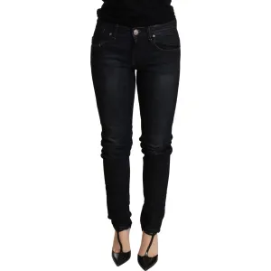 Acht Chic Blue Washed Skinny Low Waist Jeans