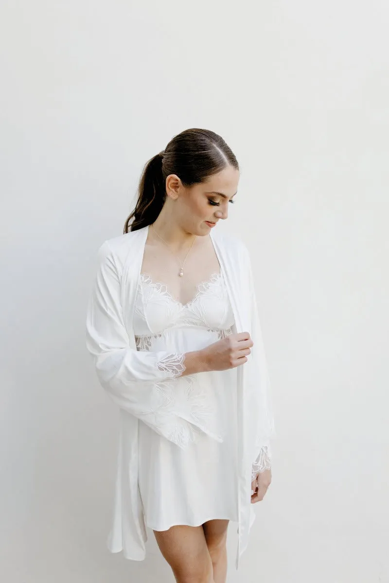 AGATHE ROBE IN IVORY