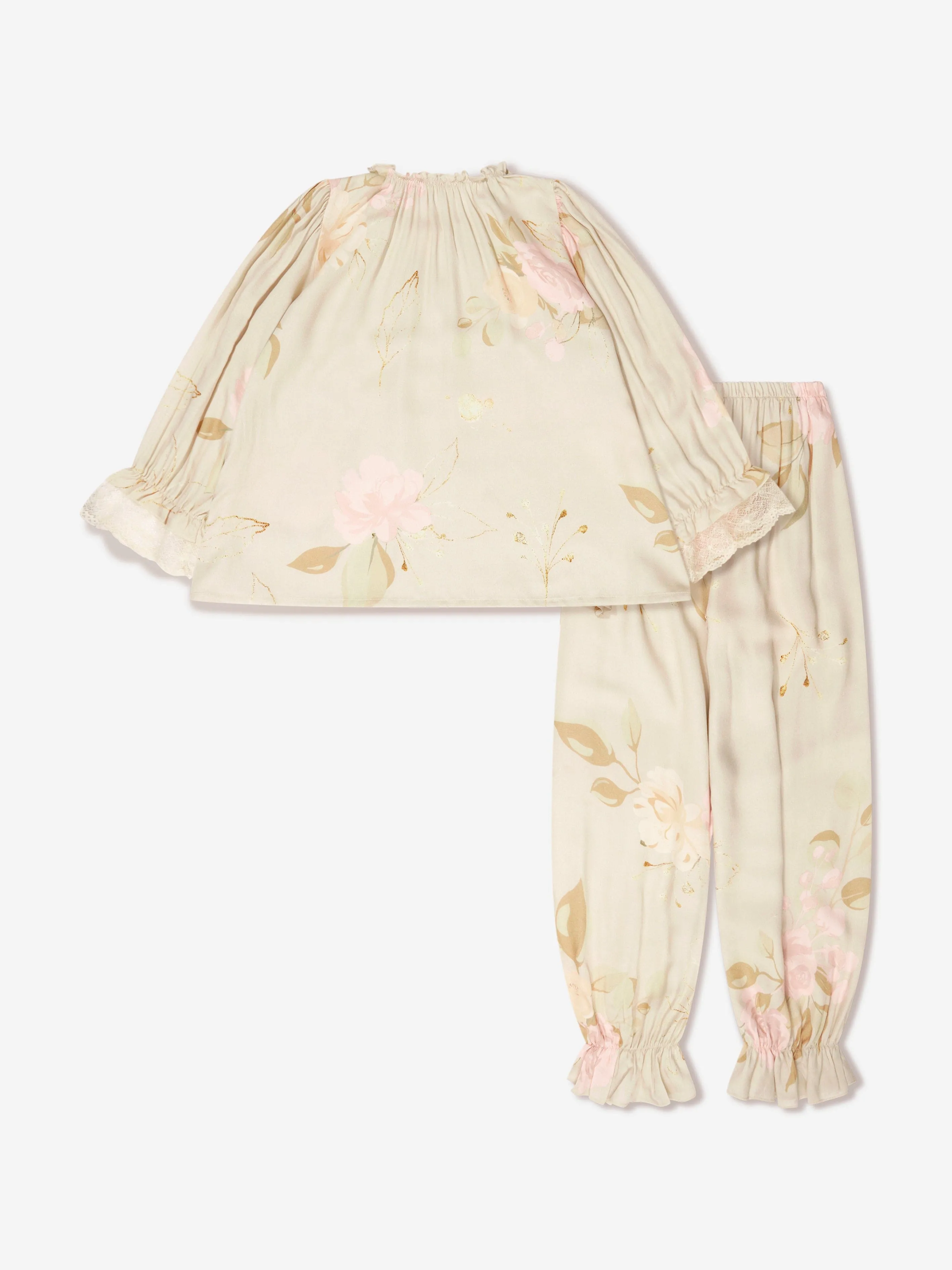 Amiki Children Girls Rose Print Grace Pyjamas