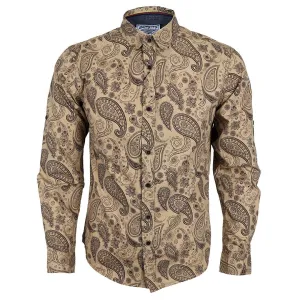 Badgley New York City Quality Finest Long Sleeve Shirt-Brown