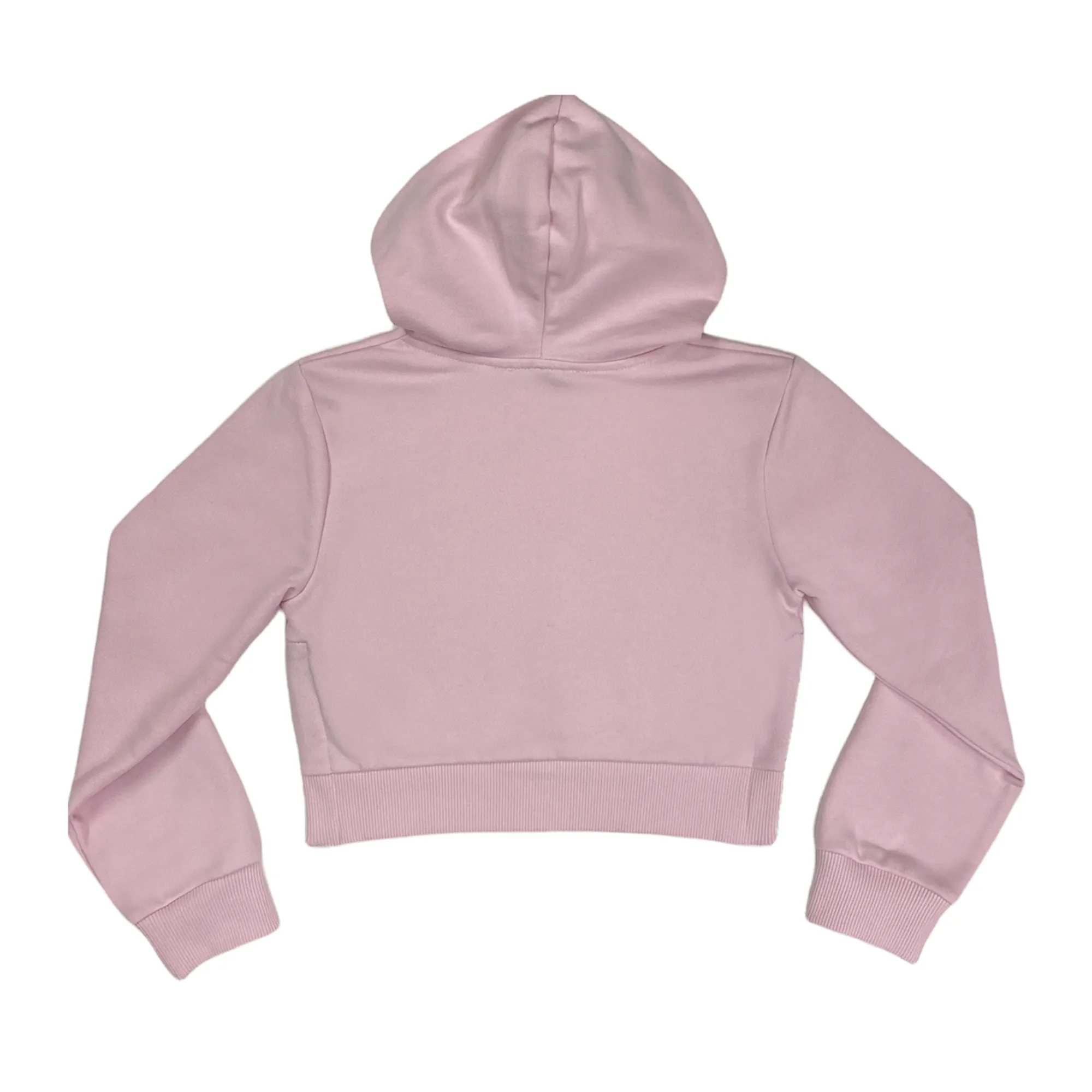 Balmain Pink Cropped Hoodie