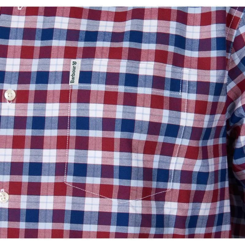 Barbour Country Check 15 Mens Regular Fit Shirt - Rich Red