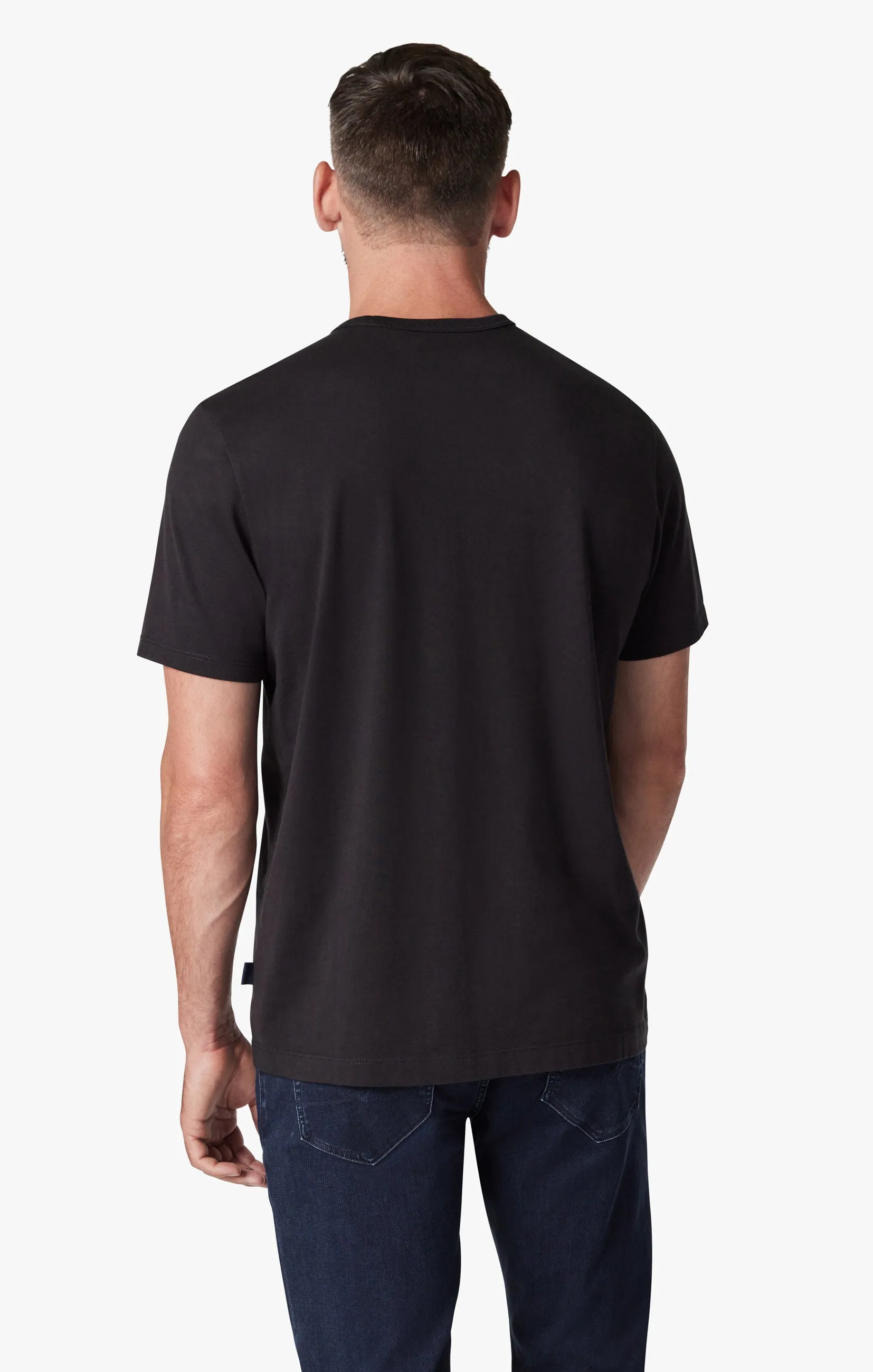 Basic Crew Neck T-Shirt in Black