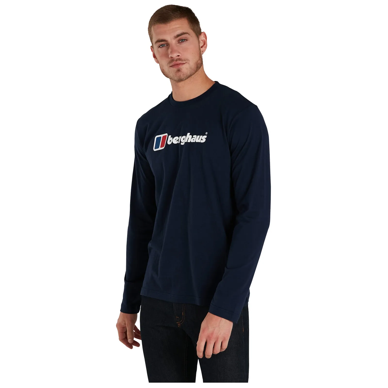 Berghaus Mens Organic Big Logo Long Sleeve T-Shirt XS