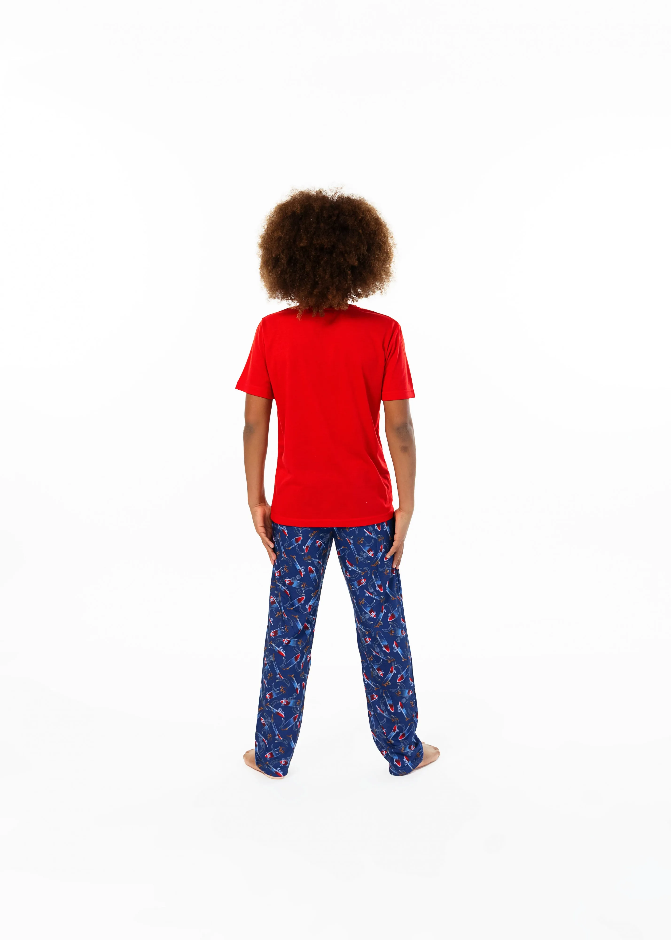 Boys Glow In The Dark Ape Skate 2-Piece Pajama Sleep Pants Set