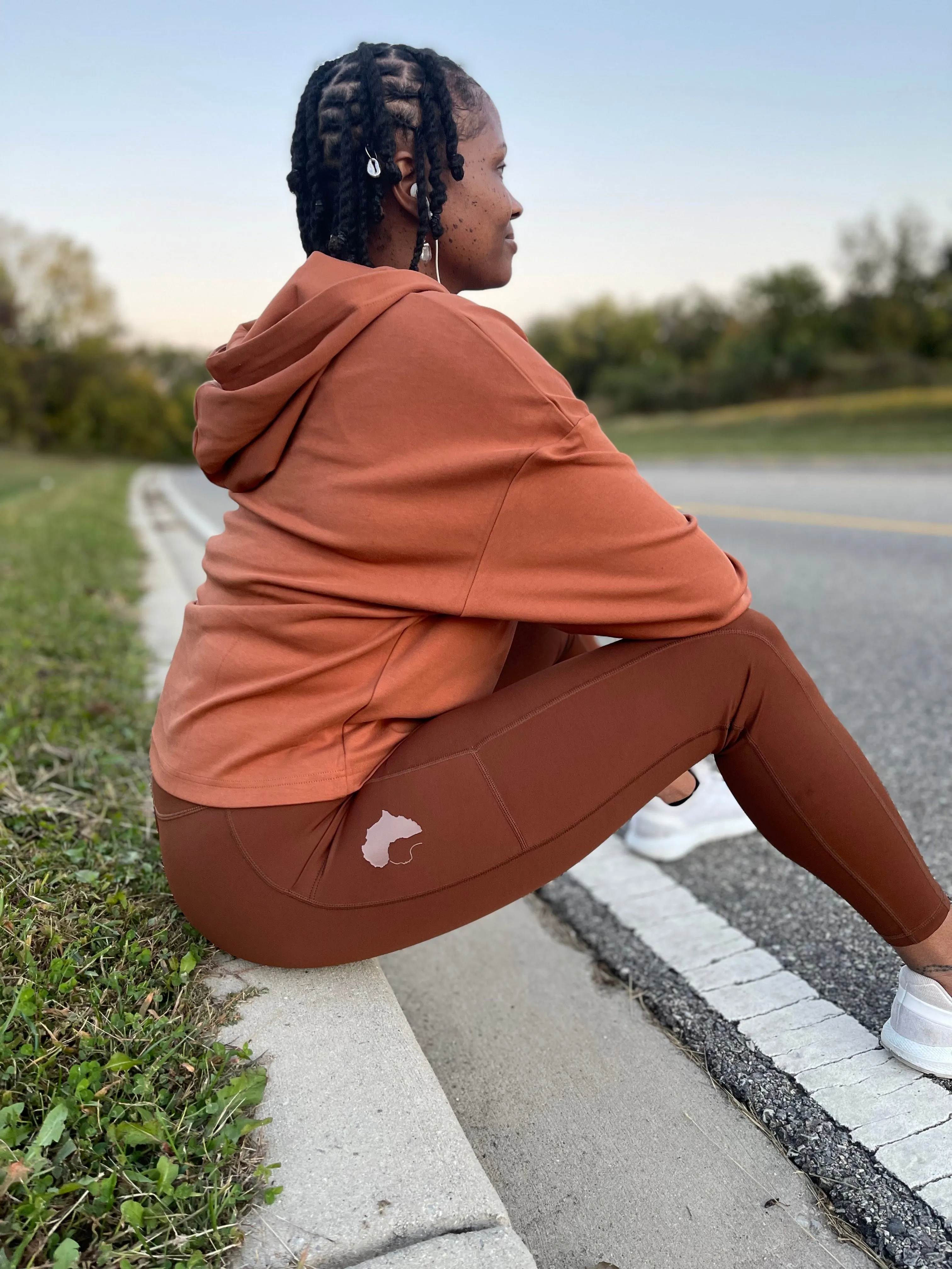 Brown Sugar Cropped Melanin Hoodie