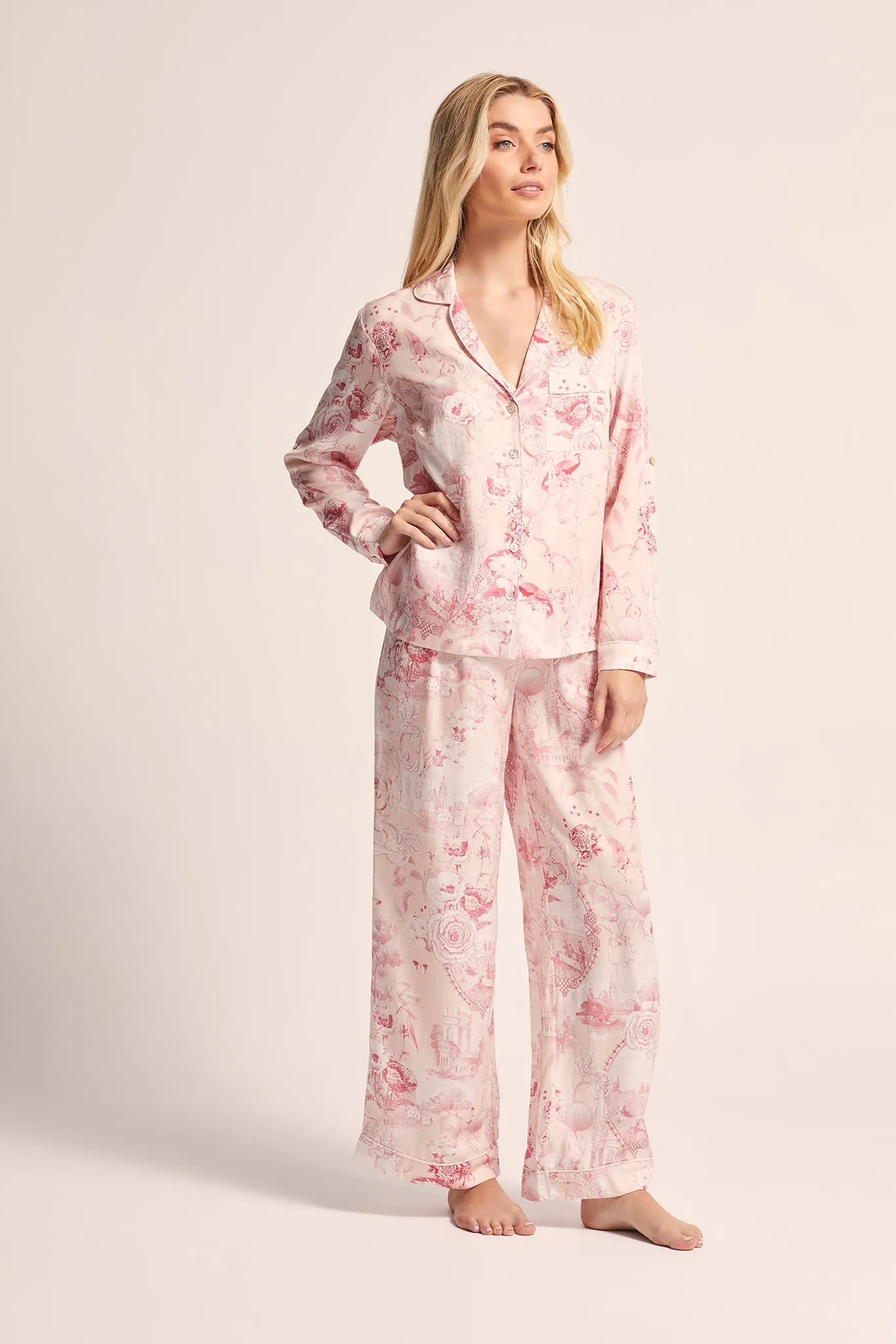 Camille Tencel™ Lounge Pyjama Set - Pink