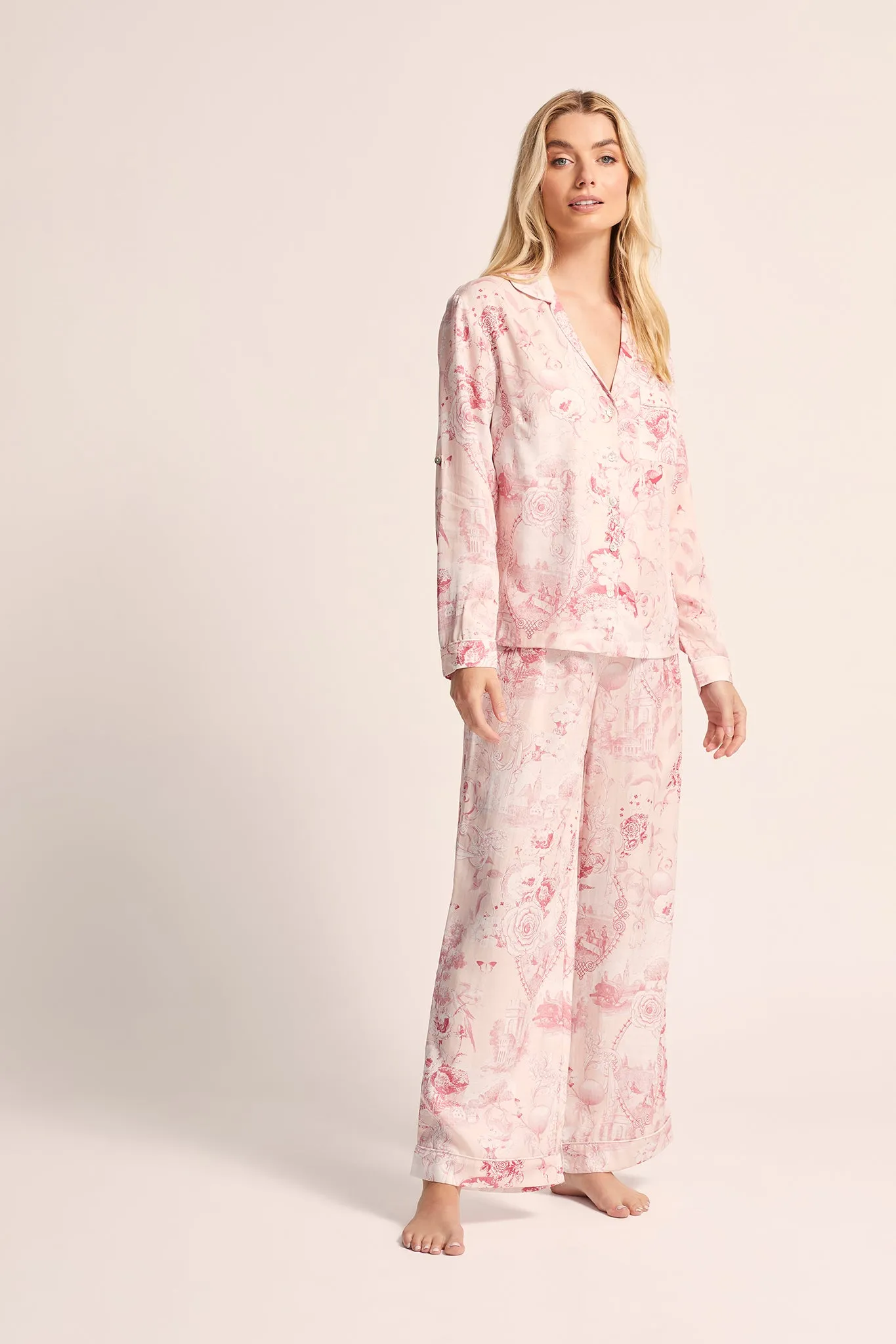 Camille Tencel™ Lounge Pyjama Set - Pink