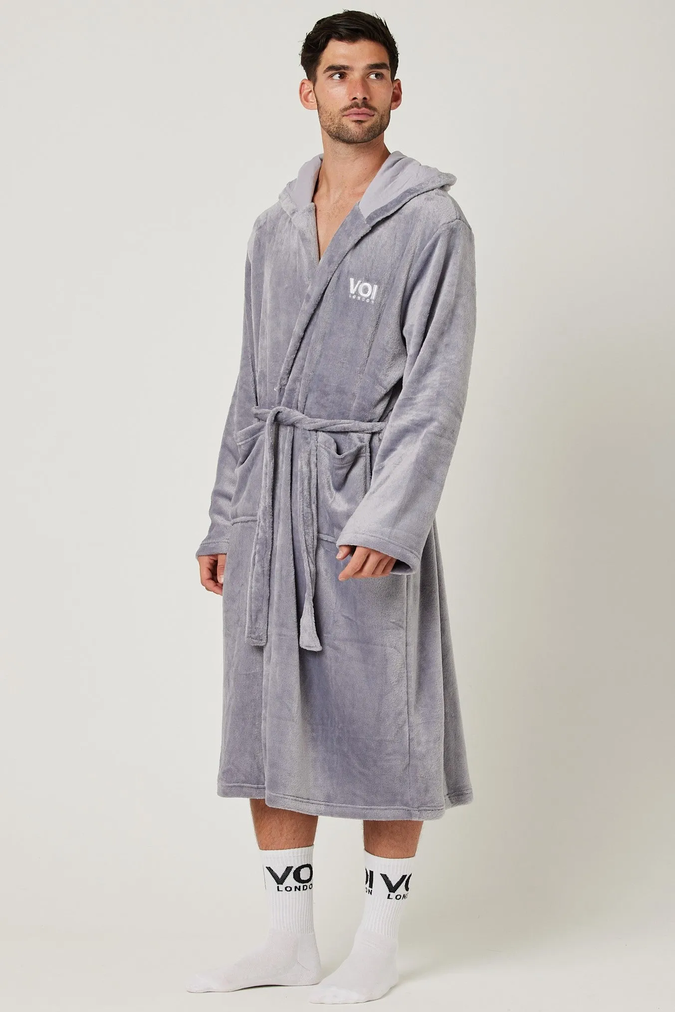 Canterbury Dressing Gown - Grey