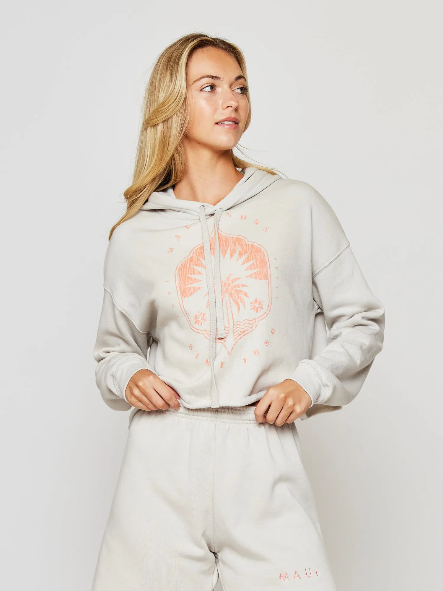 Casablanca Cropped Hoodie