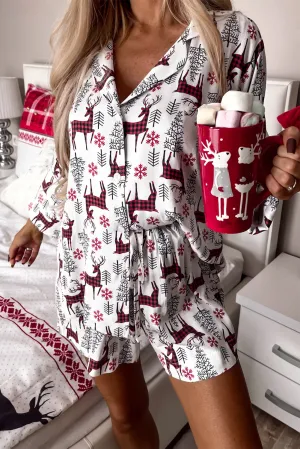 Christmas Deer Shirt and Shorts Set