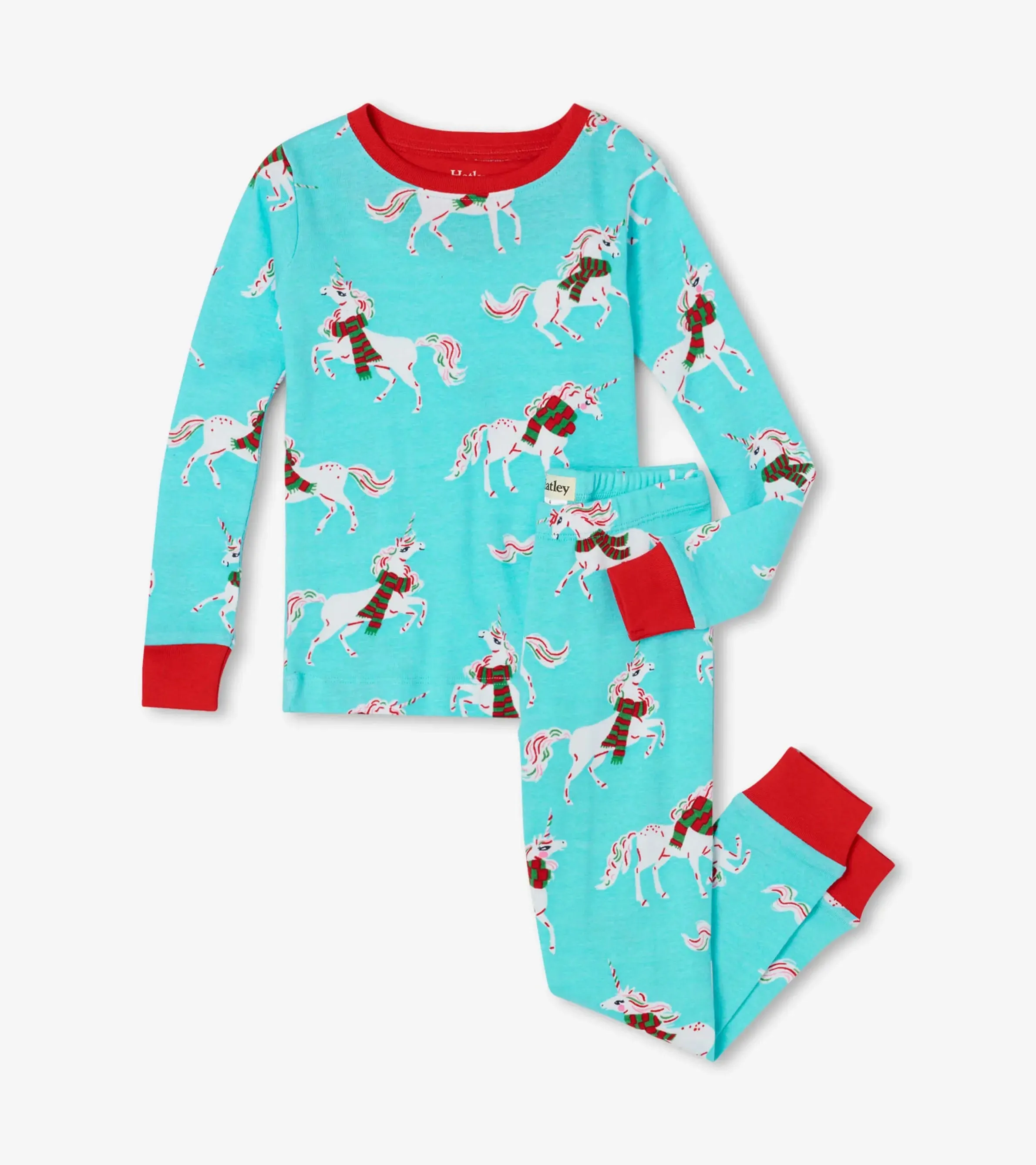 Christmas Unicorns Organic Cotton Pajama Set | Hatley