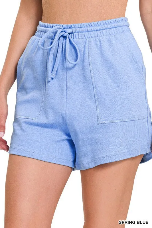 Cotton Drawstring Waist Shorts - Part 2 Final sale