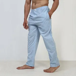 Cotton Pajama Pants - Light Blue