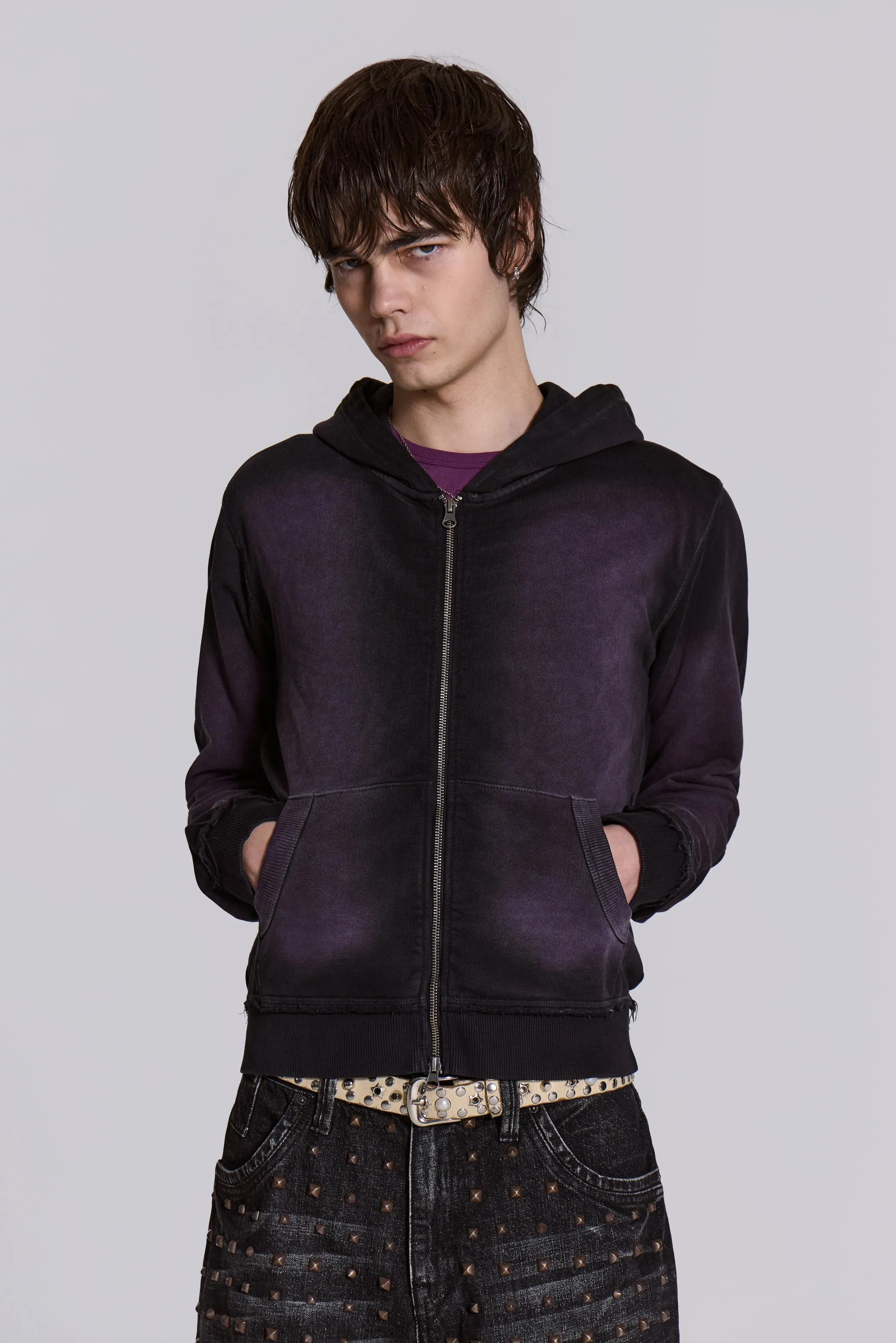 Deep Purple Fade Mini Monster Hoodie