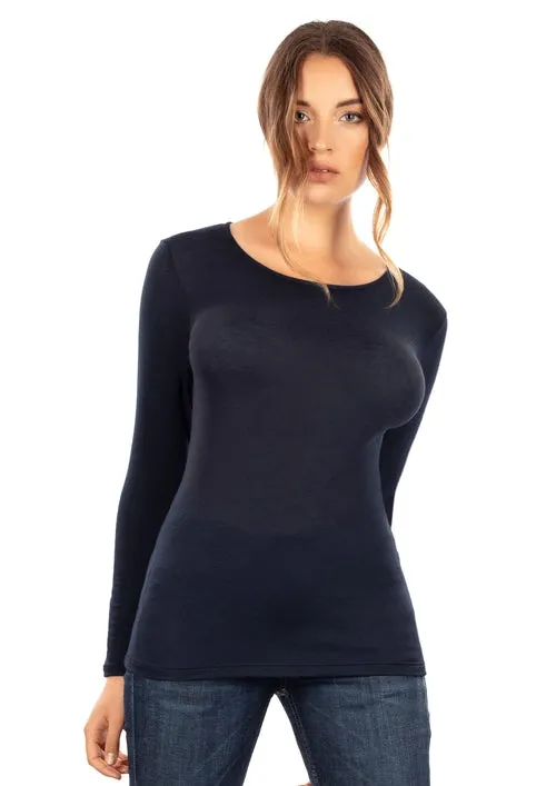 EGI Exclusive Collections Women's Modal Cashmere Blend Long Sleeves