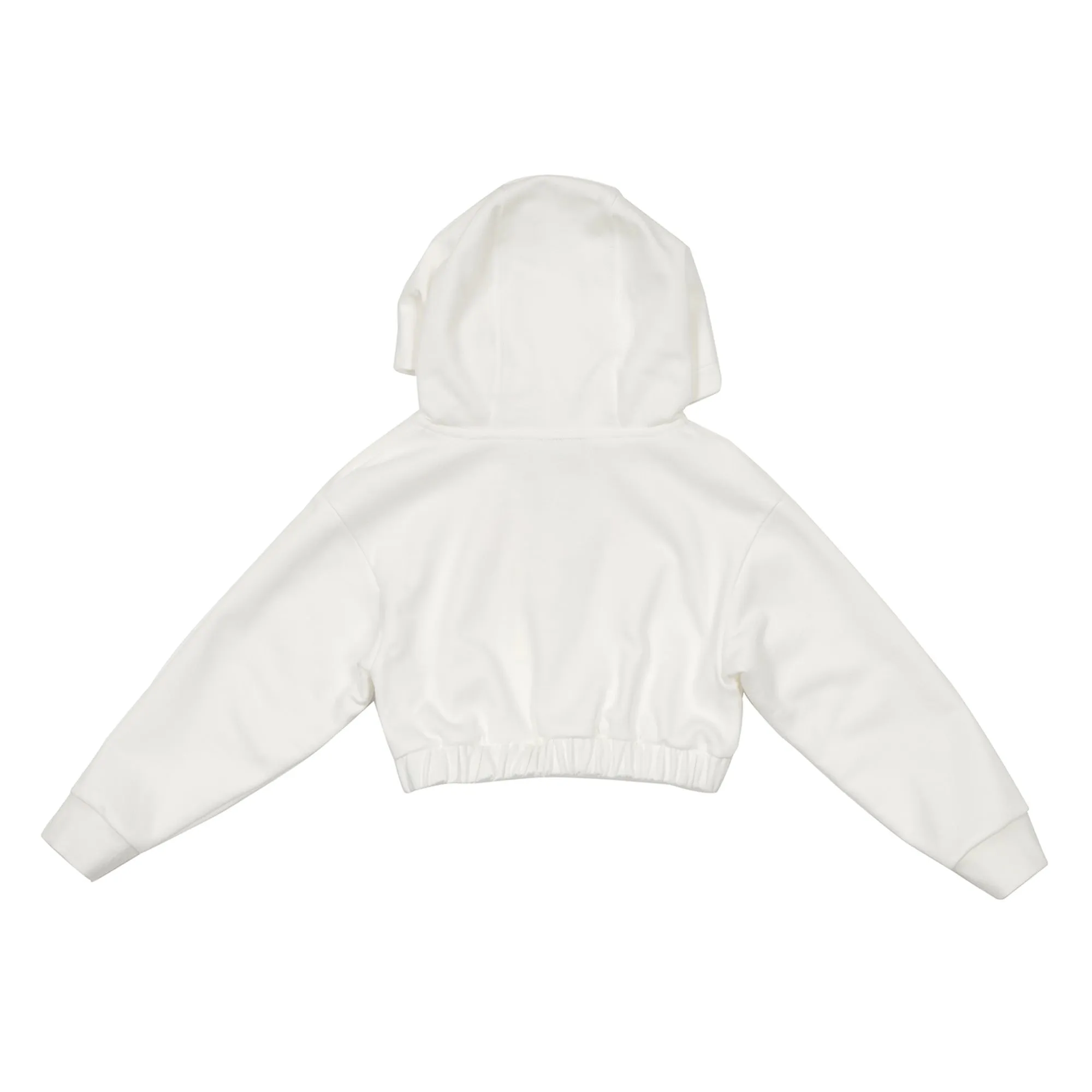 Fendi White Cropped Hoodie