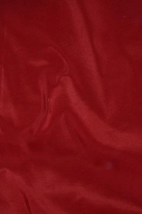 Garnet Red Taffeta Silk Fabric