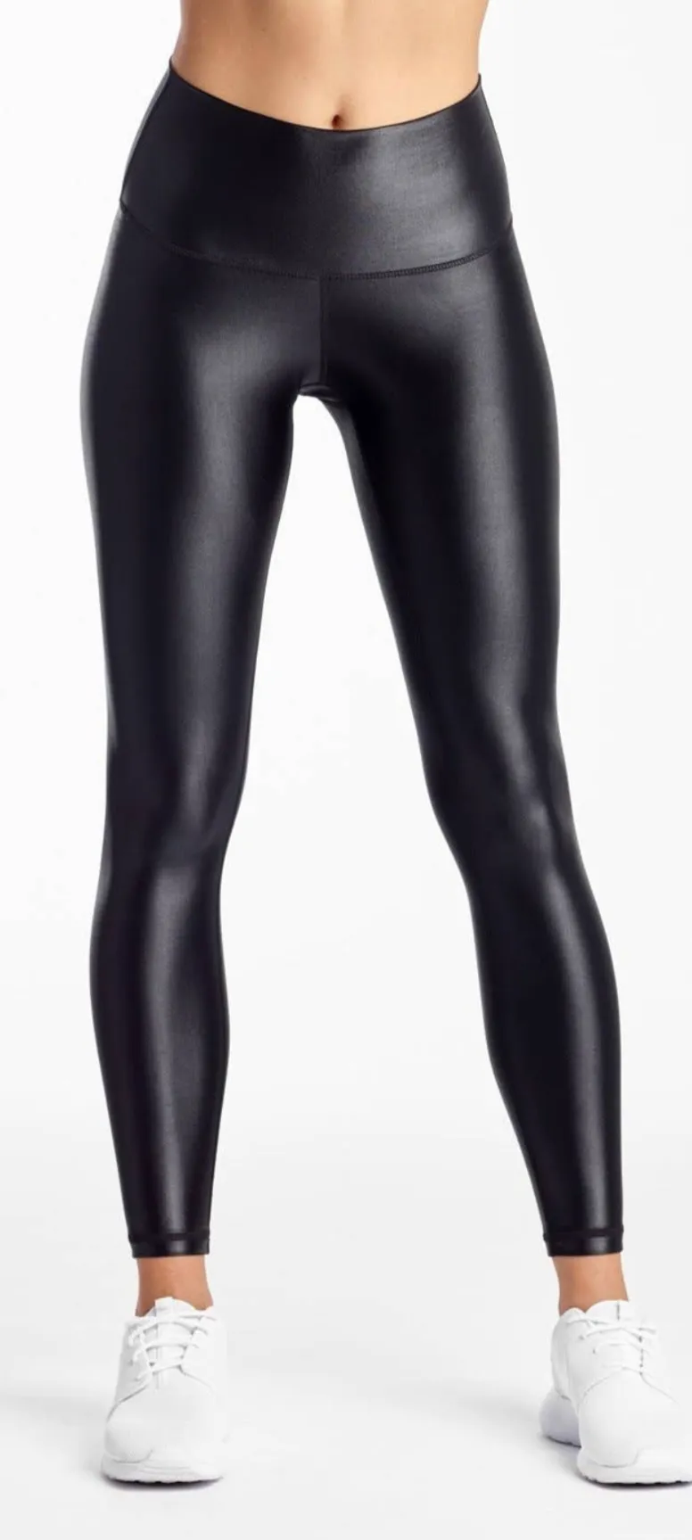 Glossy High Waisted Athletic leggings