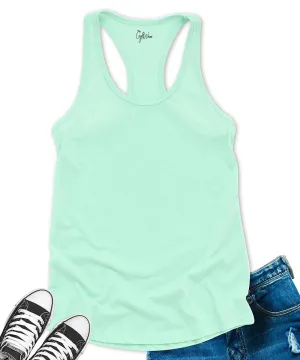 GyftWear Everyday Women's Mint Green Racerback Tank Top