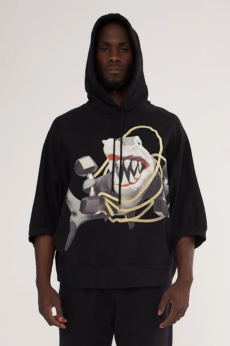 GYM SHARK PULLOVER HOODIE by Bernhard Willhelm SS23