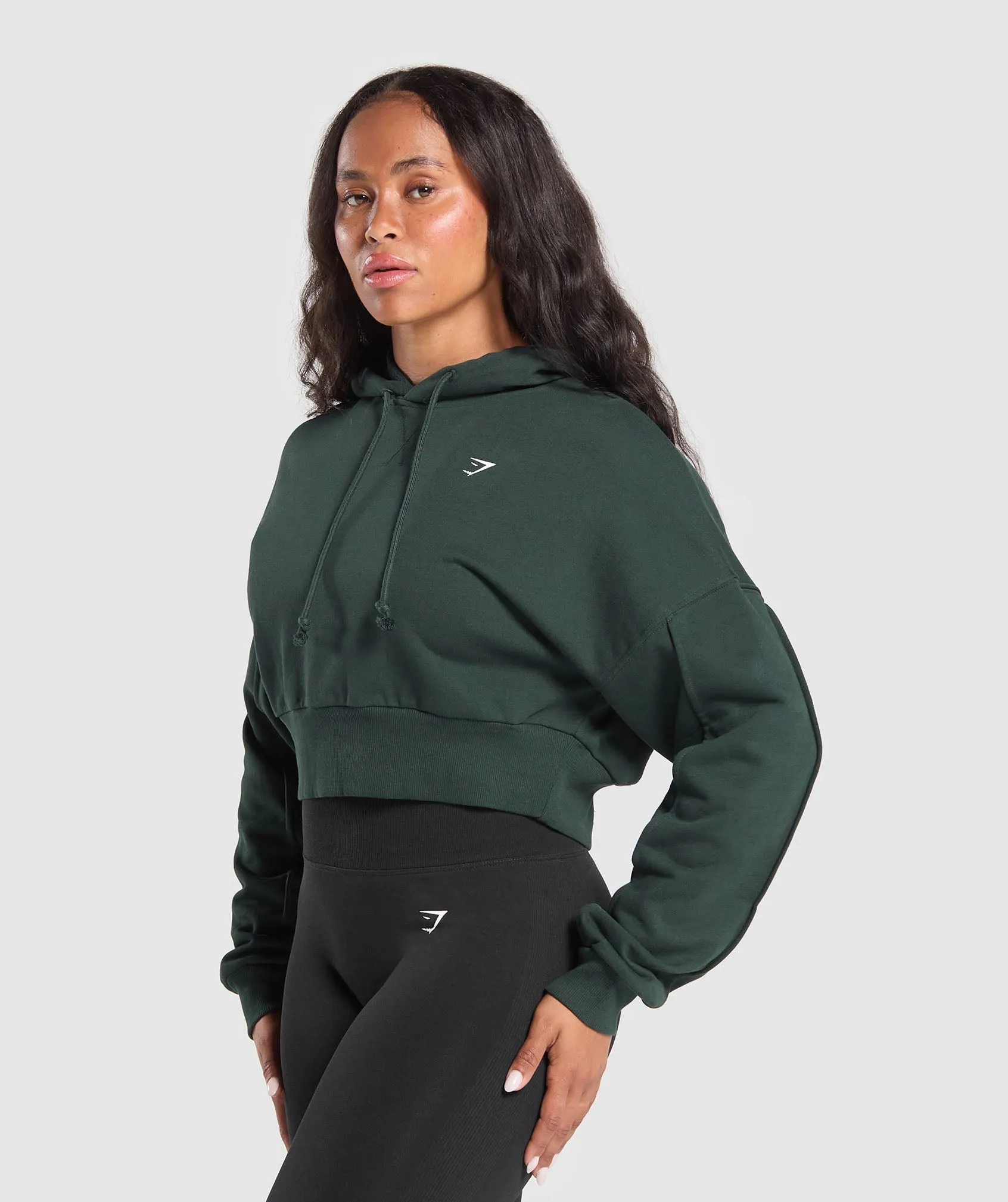 Gymshark Adapt Camo Graphic Hoodie - Victory Green