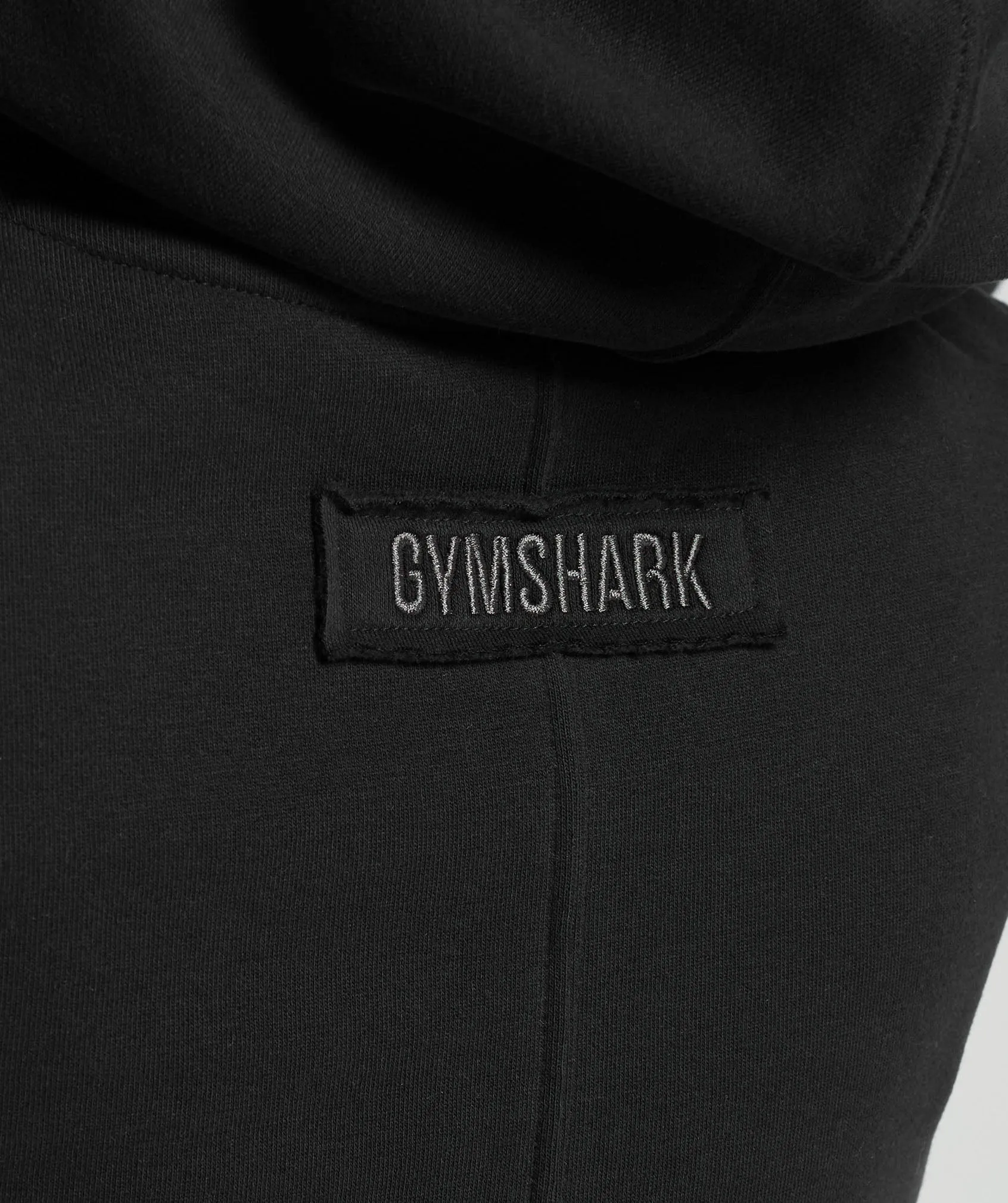 Gymshark Fleece Crop Pullover - Black