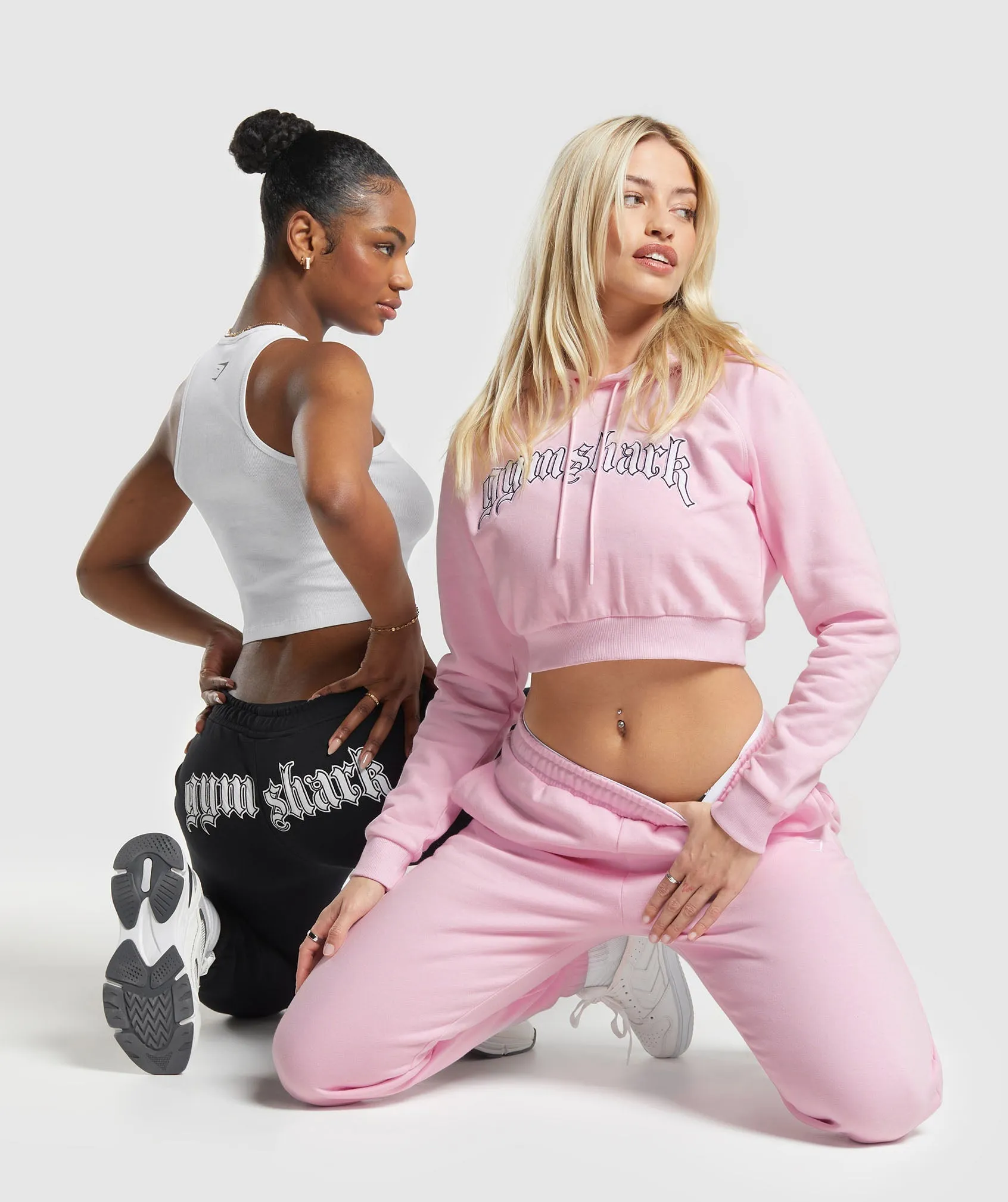 Gymshark Heavy Flex Cropped Hoodie - Dolly Pink