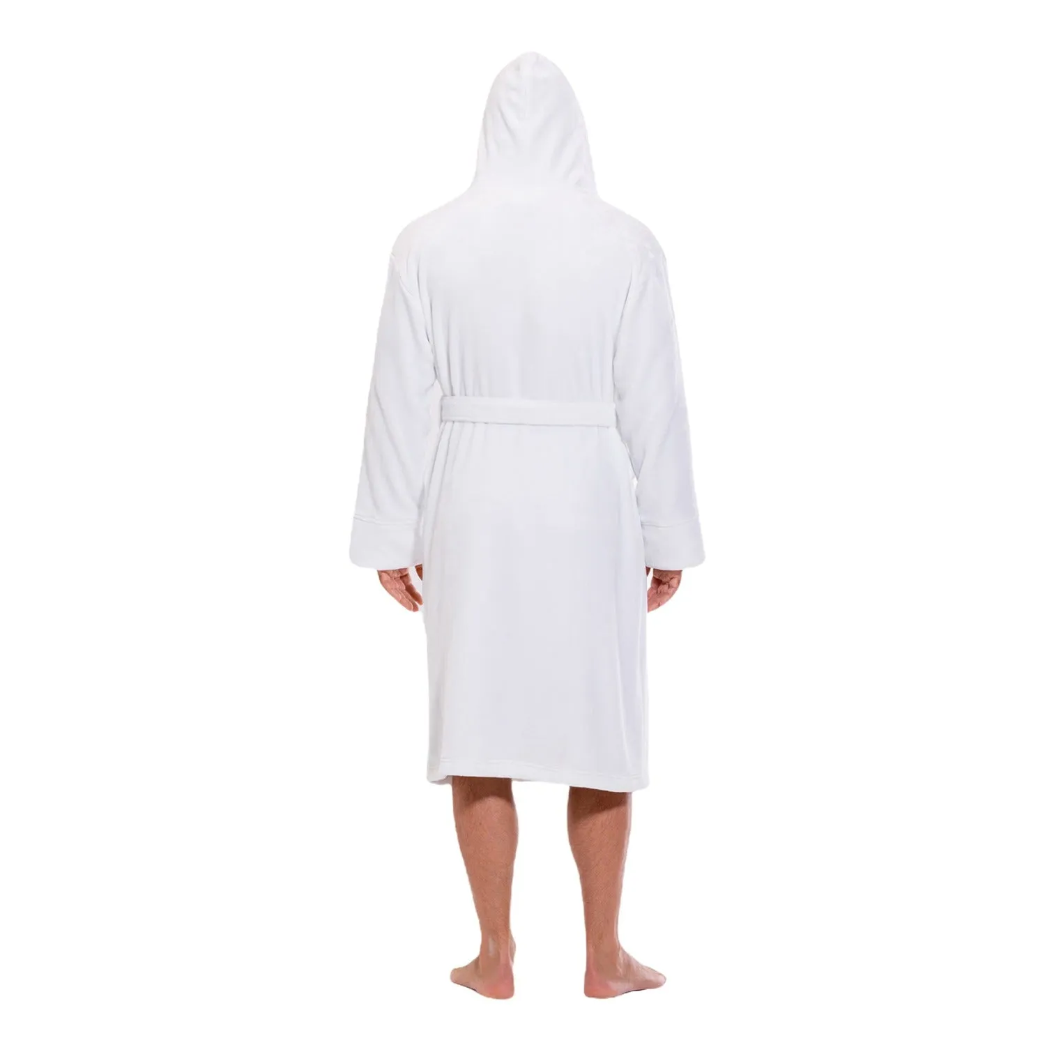 Hooded Plush Bathrobe for Men