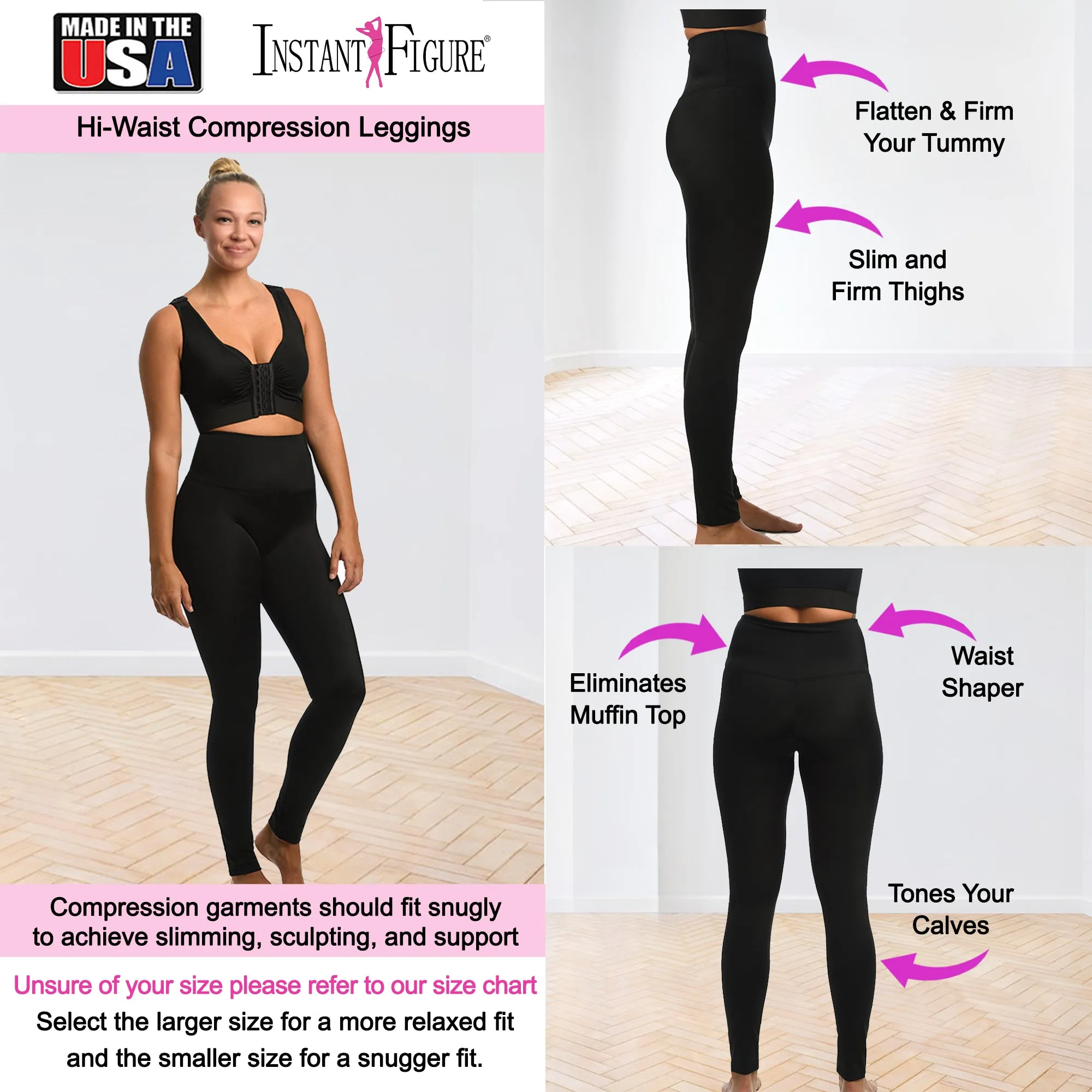 InstantFigure Compression Hi waist leggings 1WPL028