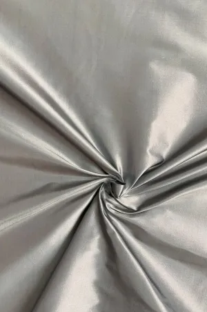 Iridescent Blossom Pink/Grey Taffeta Silk Fabric