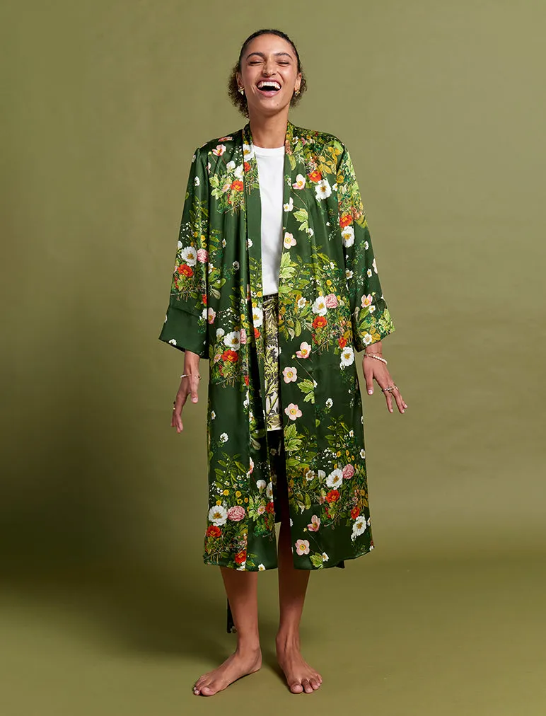 Karen Walker Love Letters Silk Maxi Robe