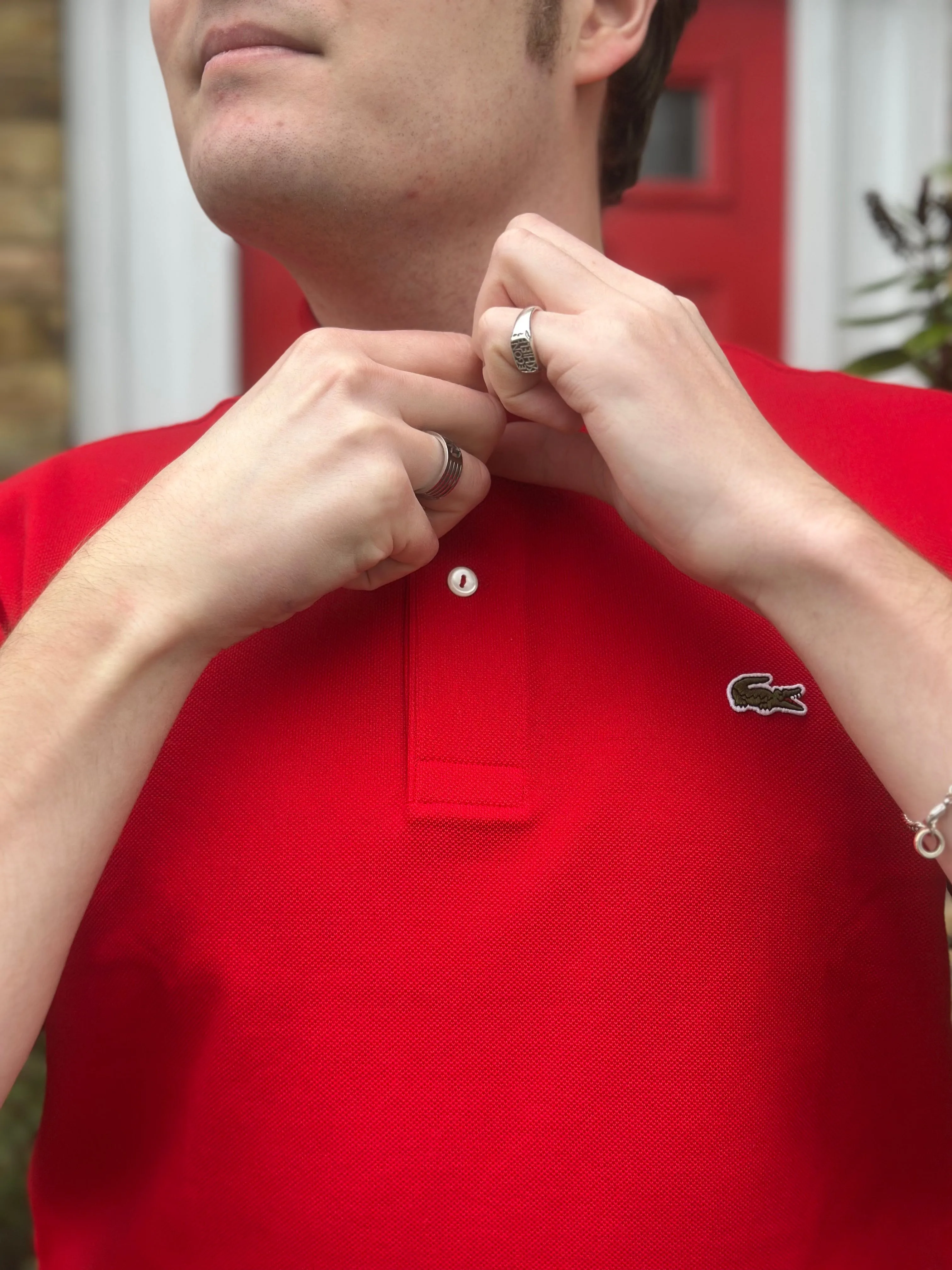 Lacoste - Classic Fit Original Piqué Red 240 - Polo Shirt