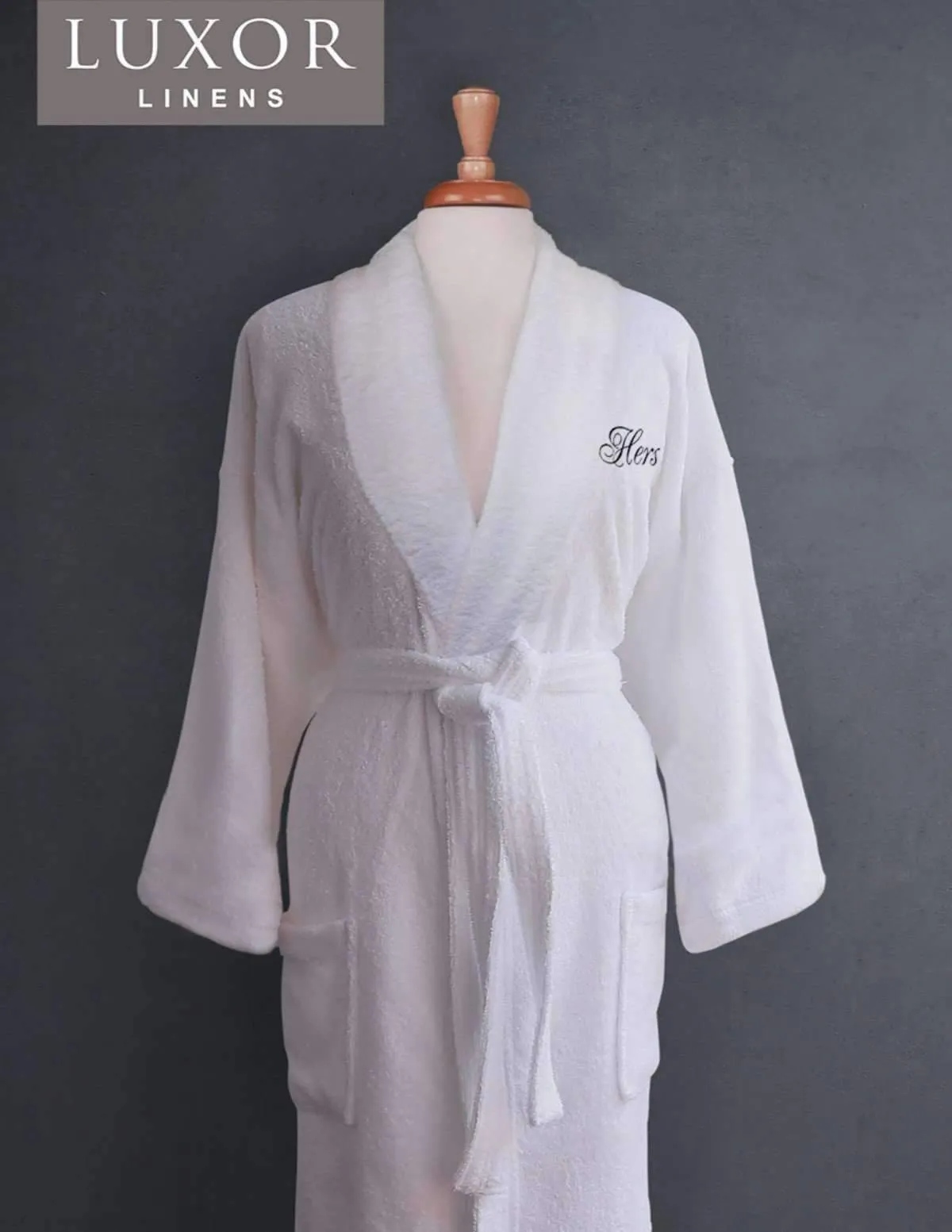 Lakeview Signature Egyptian Cotton Terry Spa Robes - Fun Gifts