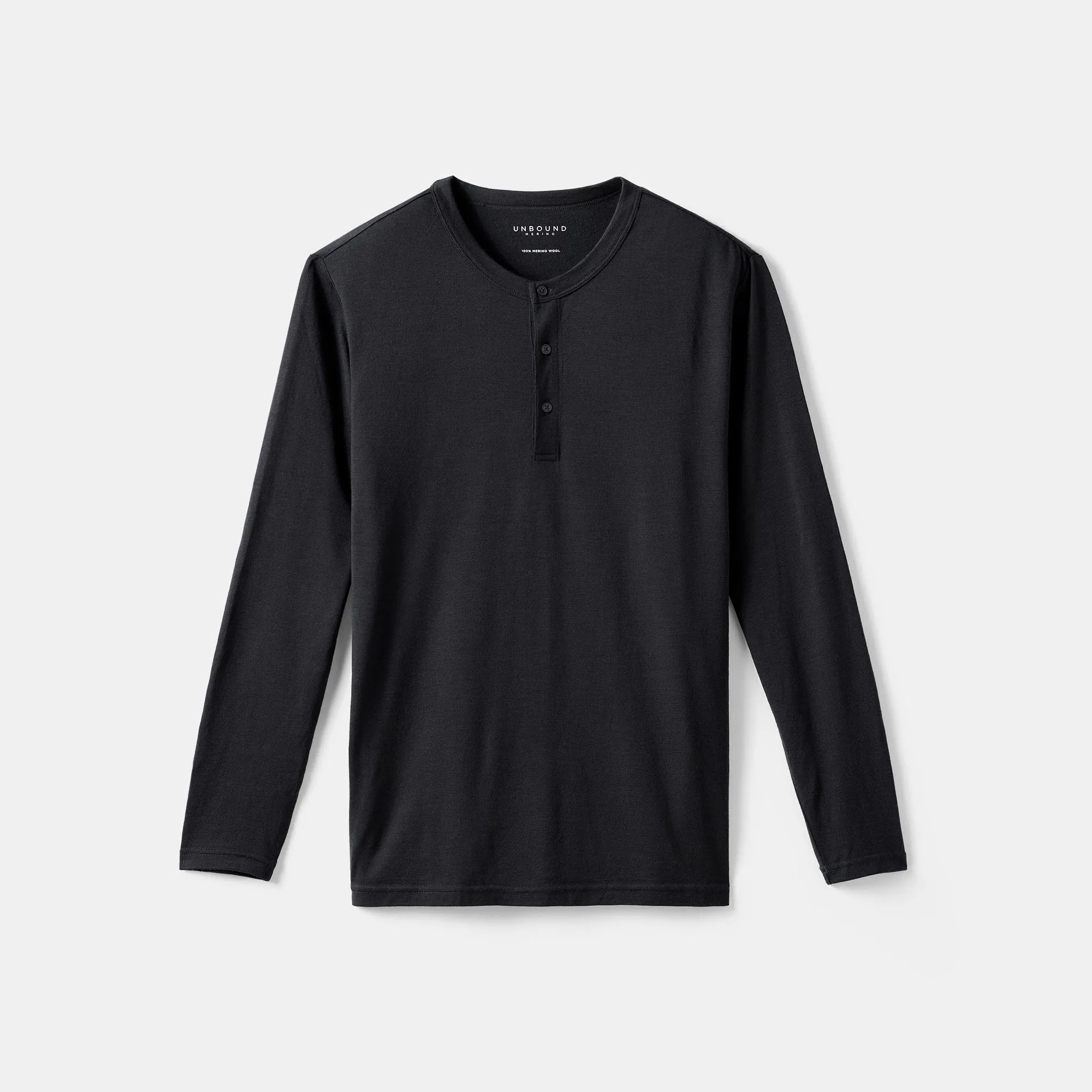 Men's Long Sleeve Merino Henley