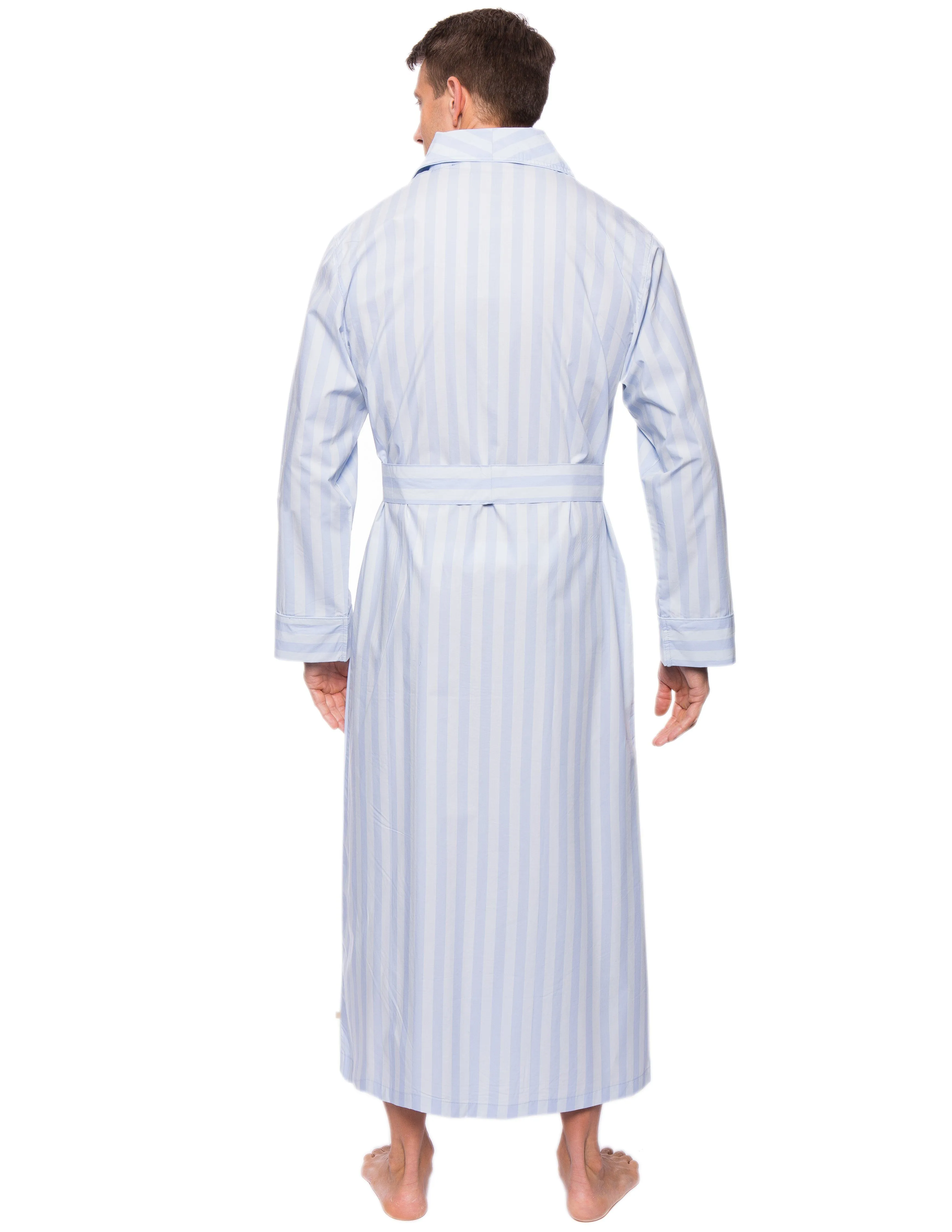 Mens Premium 100% Cotton Full-Length Robe