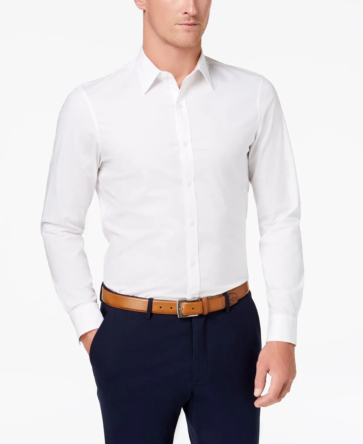 Men's stretch shirt Michael Kors, white