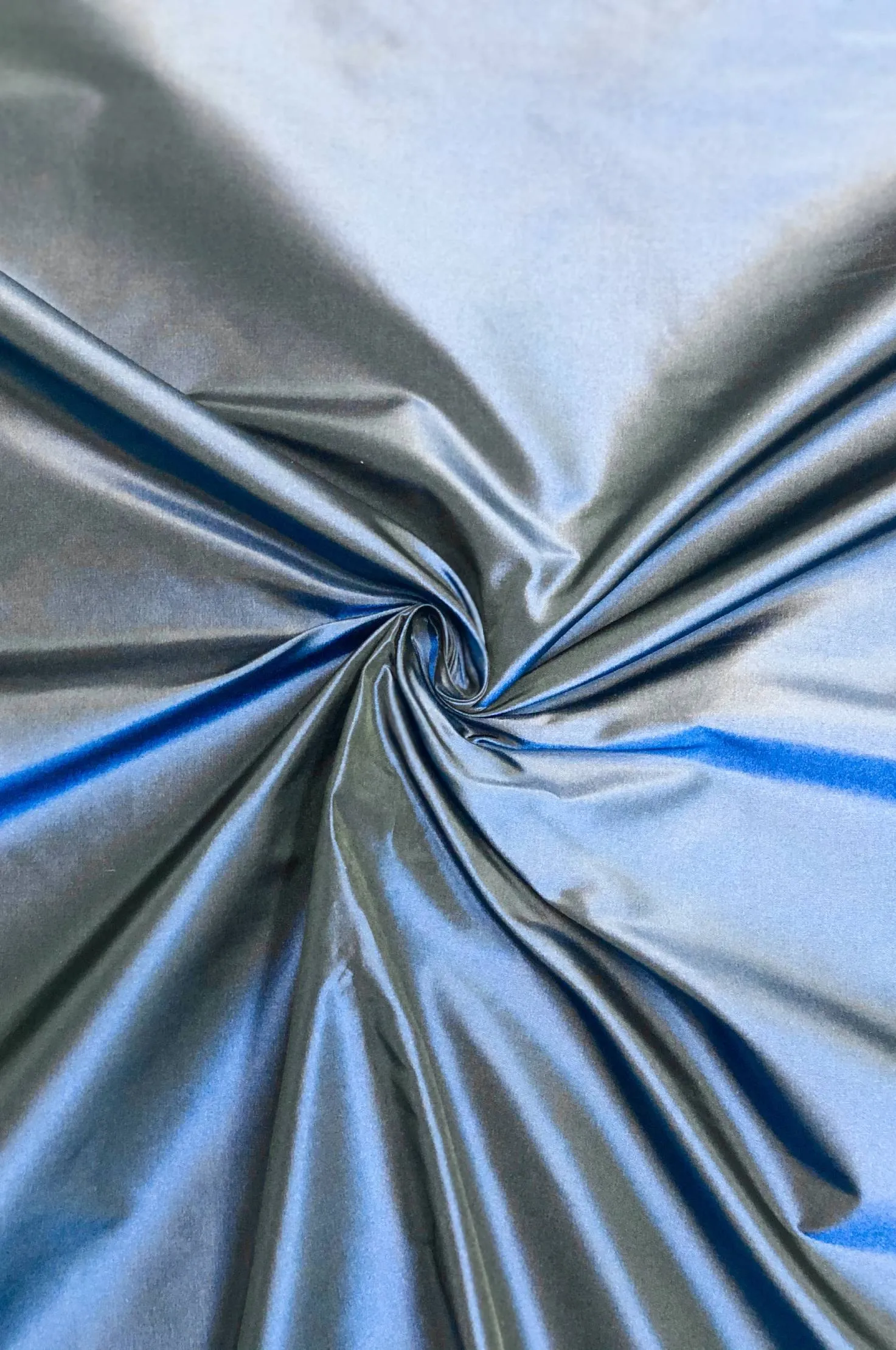 Midnight Navy Taffeta Silk Fabric