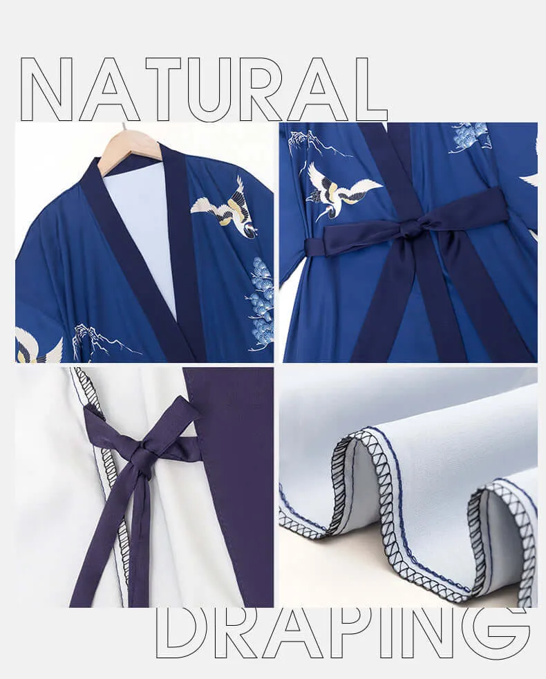 Mountain Crane Kimono Robe