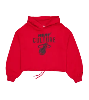 New Era HEAT Culture: Blood Red Wordmark Women's Hoodie