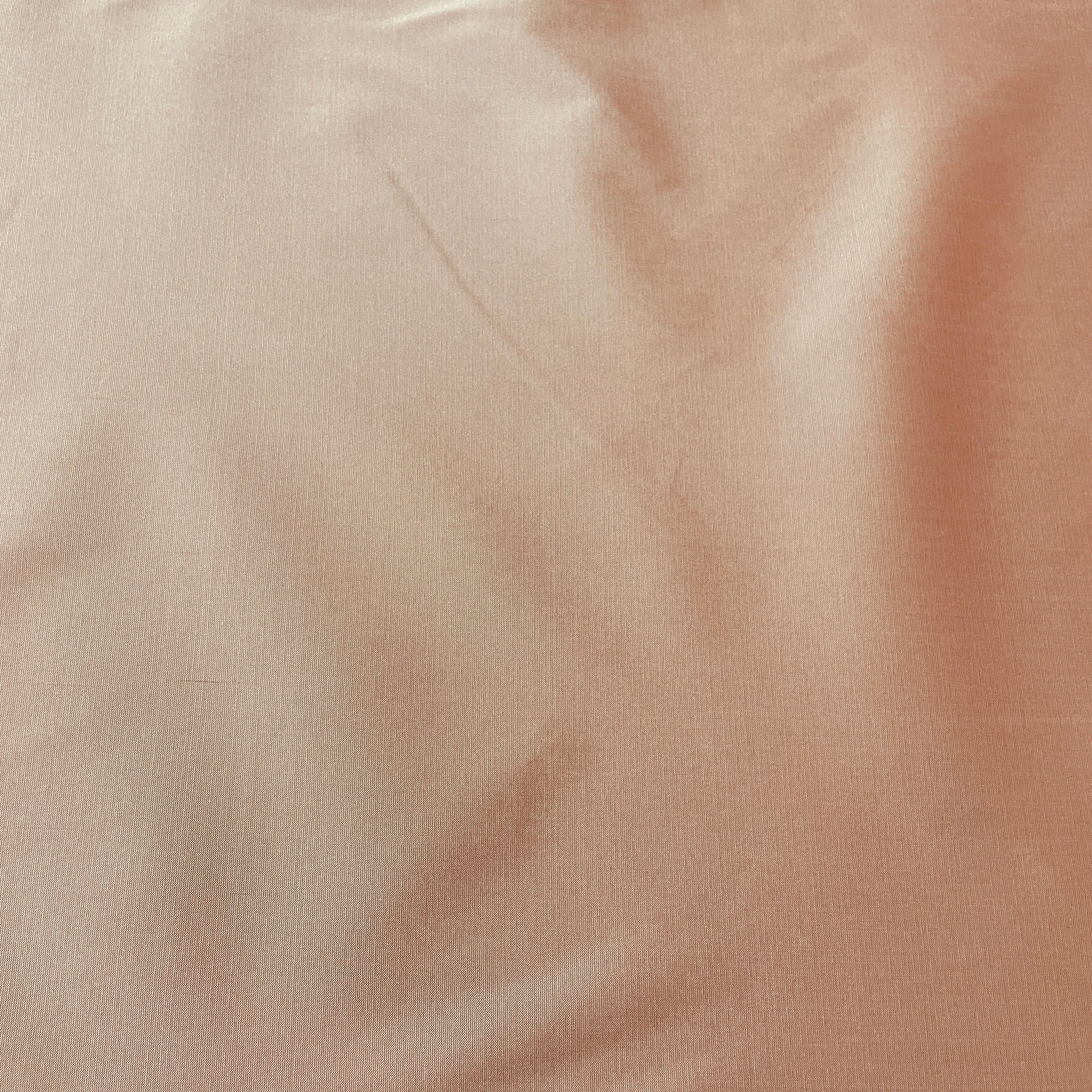 Peach Pink Solid Silk Taffeta Fabric