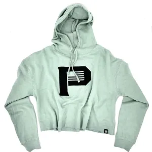 Pioneer Cropped Hoodie (Sage)