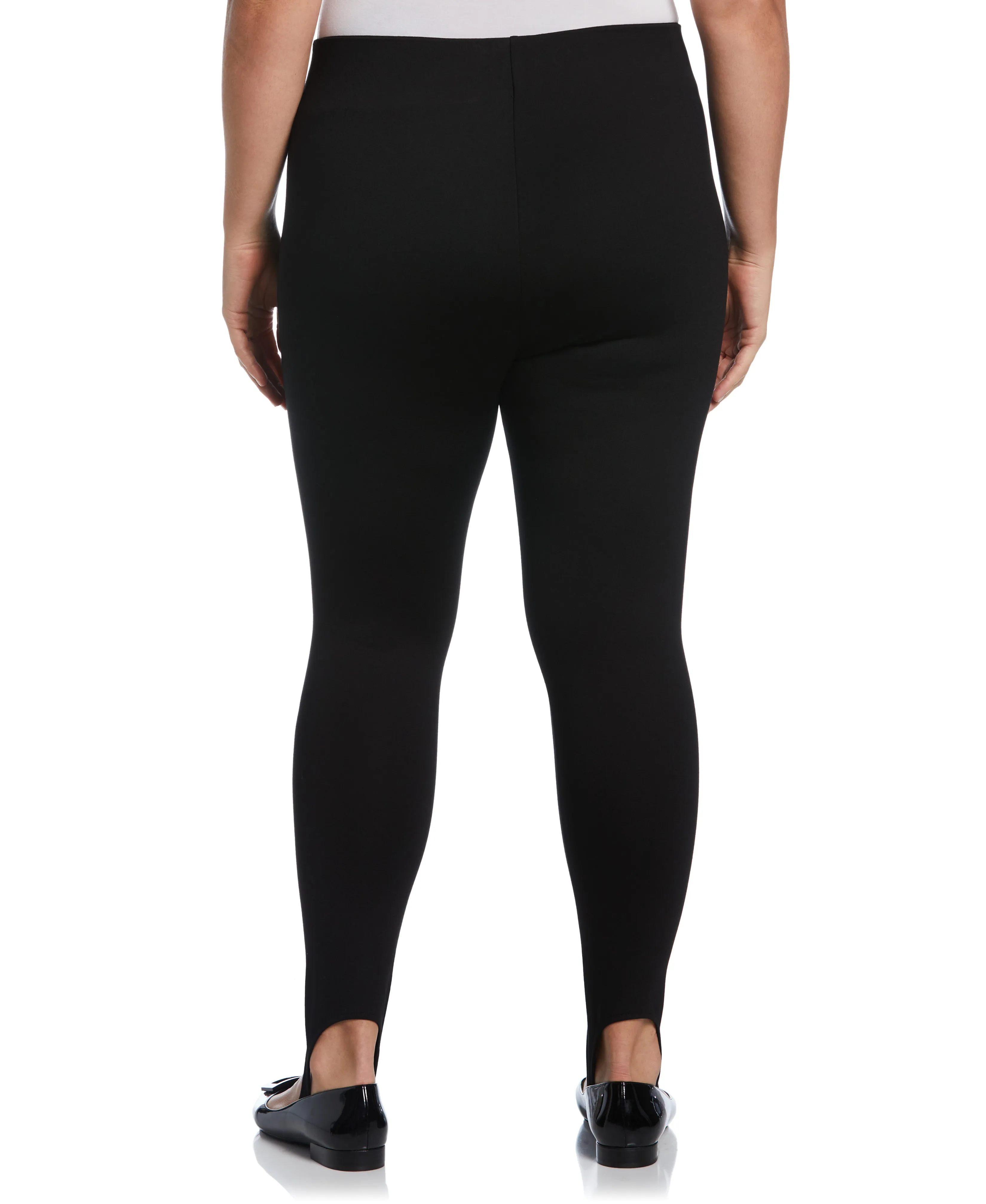 Plus Size Ponte Knit Pull-On Stirrup Legging