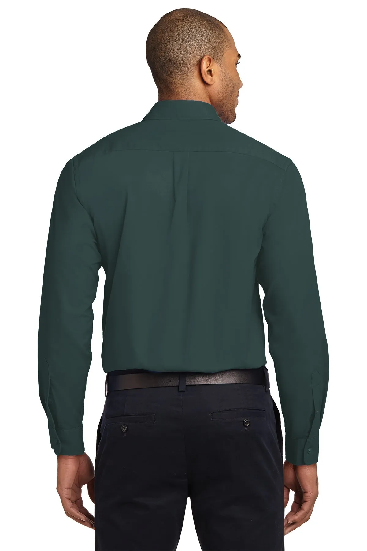 Port Authority Easy Care Custom Shirts, Dark Green/Navy