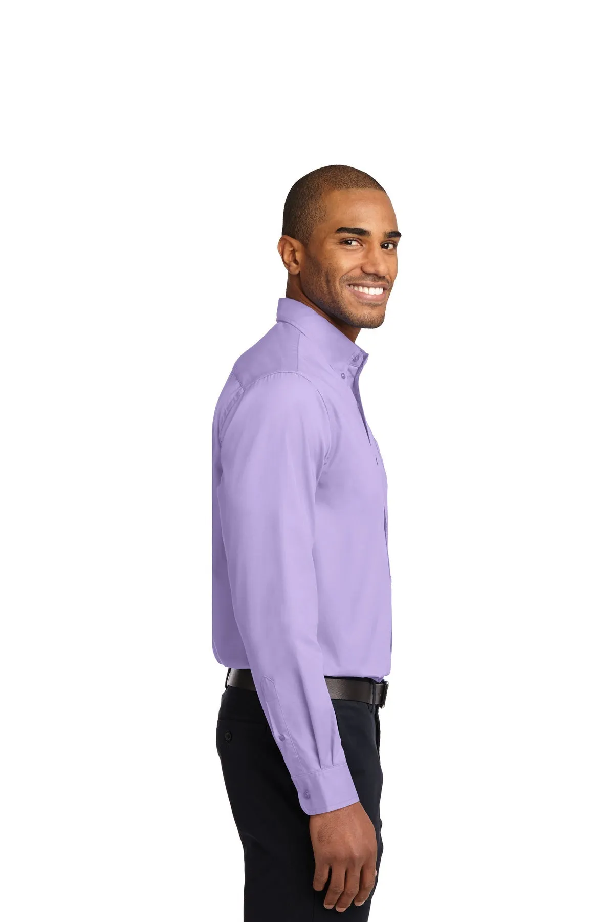 Port Authority Extended Size Easy Care Branded Shirts, Bright Lavender