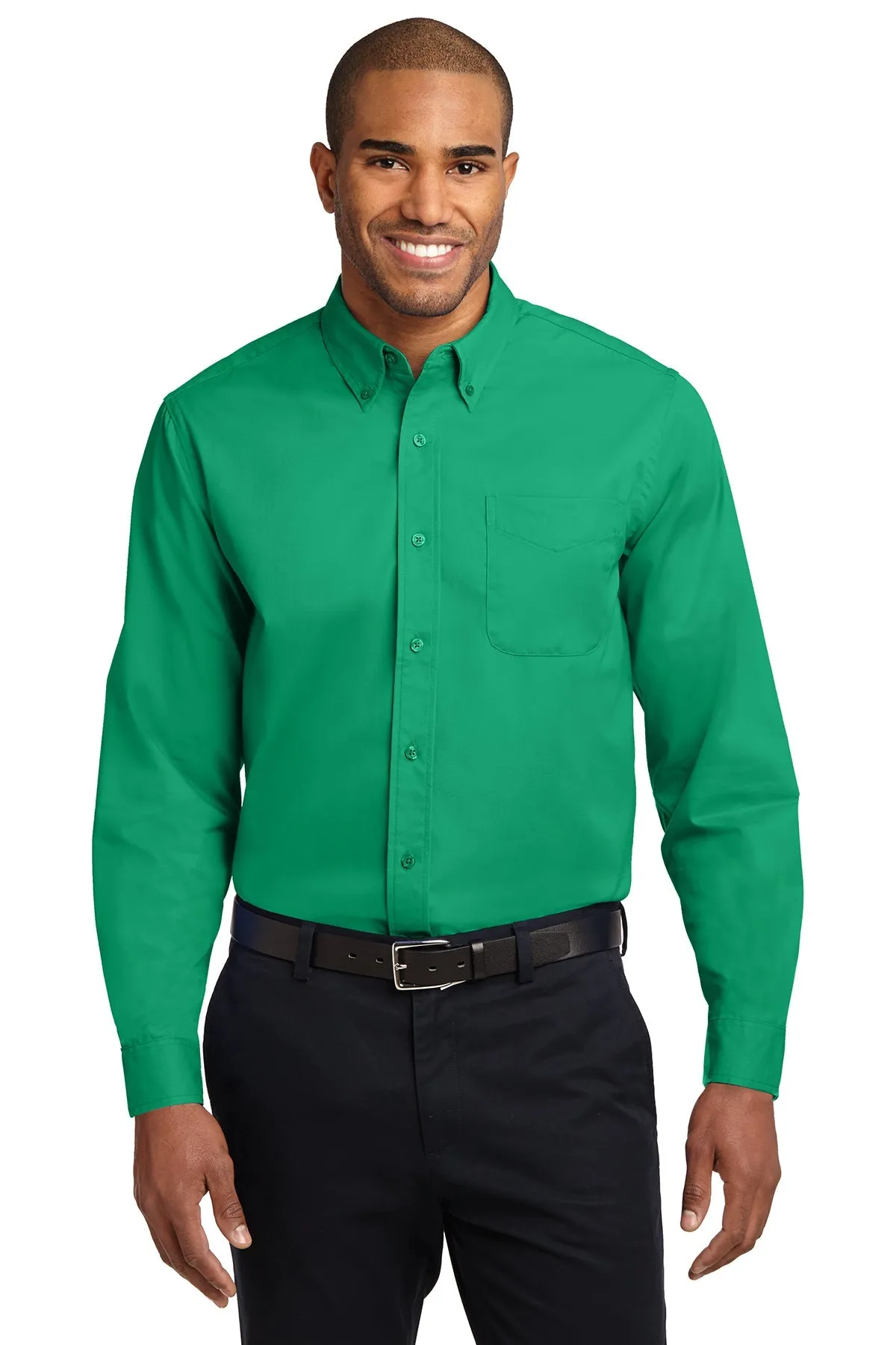 Port Authority Extended Size Easy Care Branded Shirts, Court Green