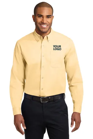 Port Authority Extended Size Easy Care Branded Shirts, Yellow