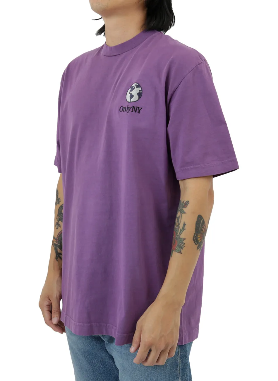 Purple Globe Graphic Tee