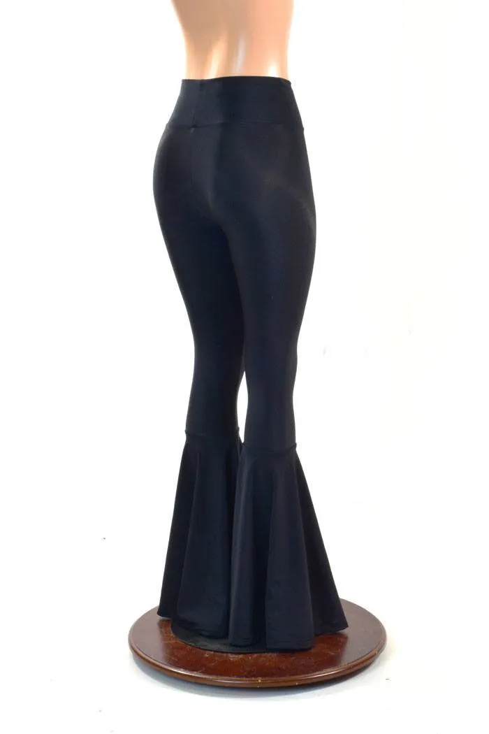 Ready to Ship Black Zen High Waist Bell Bottom Flares Medium