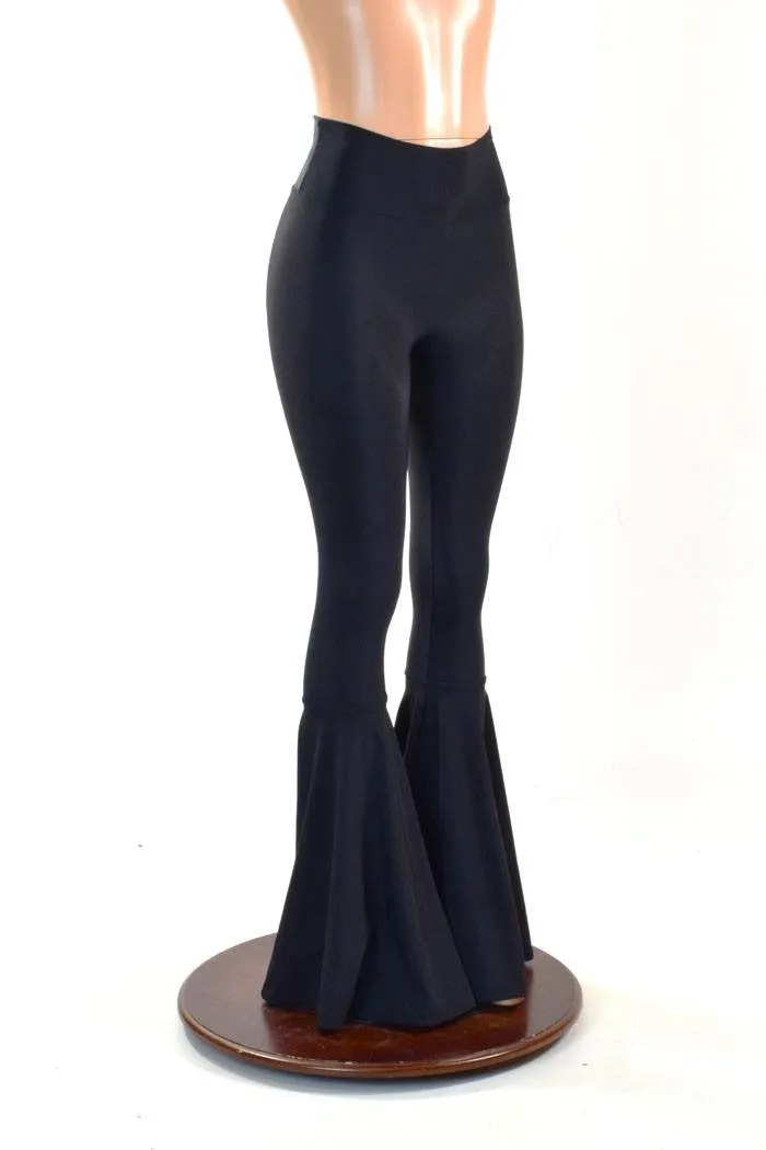 Ready to Ship Black Zen High Waist Bell Bottom Flares Medium